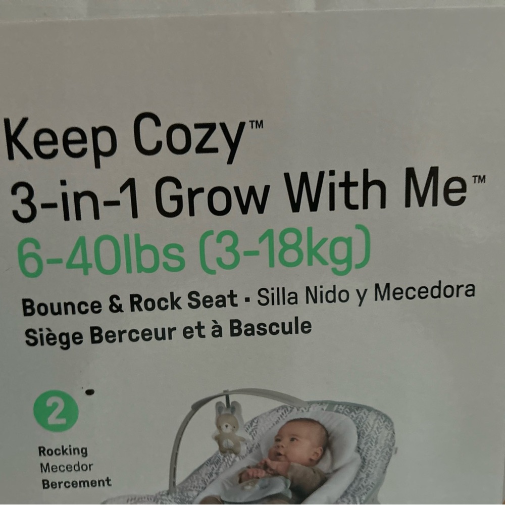 Ingenuity Keep Cozy 3-in-1 Grow With Me Baby Seat - Gray - Picture 2 of 6